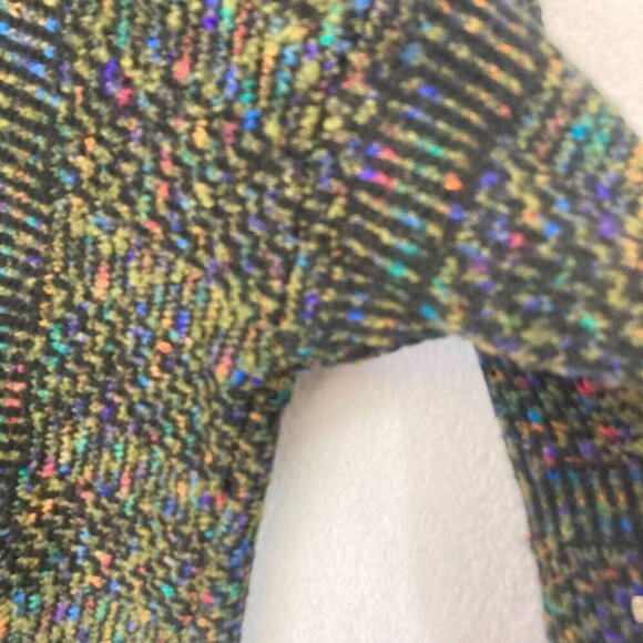 Vintage Concrete Mix Flecked Sweater Womens Medium 12-14 Pullover Rainbow Crew - Picture 12 of 16